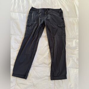 prAna Cargo Hiking Pants Women Size 12 Gray Lightweight Outdoor Utility